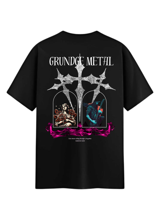 GRUNDGE METAL OVERSIZED FIT T-SHIRT