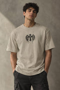 Vortex Wear Gothic Cross Oversized T-Shirt – Premium Streetwear Edition in Lavender