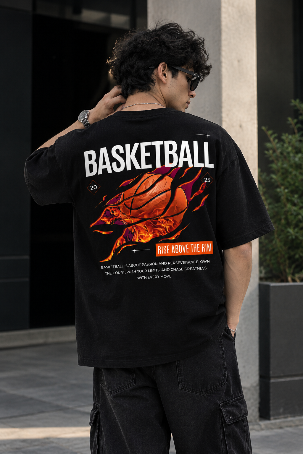 Vortex Wear – Play To Win Basketball Edition | Premium Oversized Boxy T-Shirt for Streetwear & Game-Day Vibes